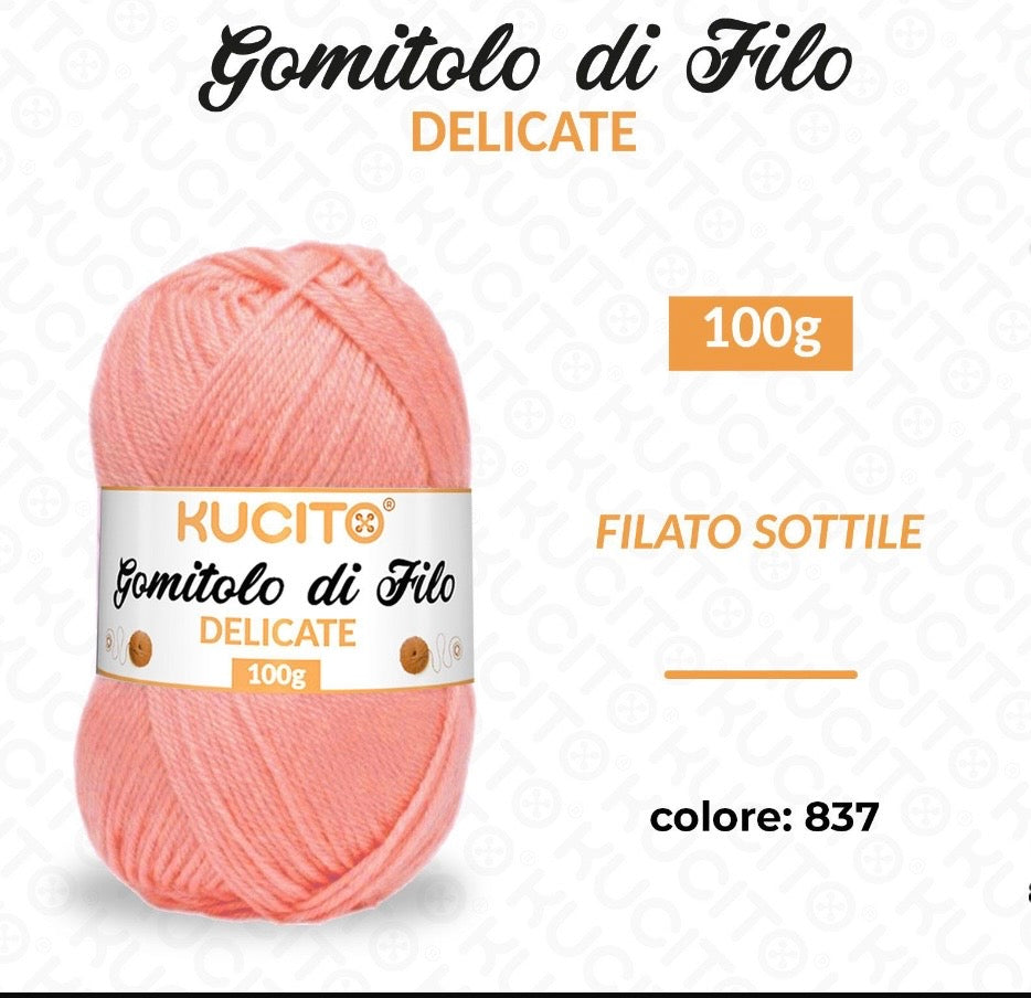Gomitolo di filo DELICATE 100g FGD MODA