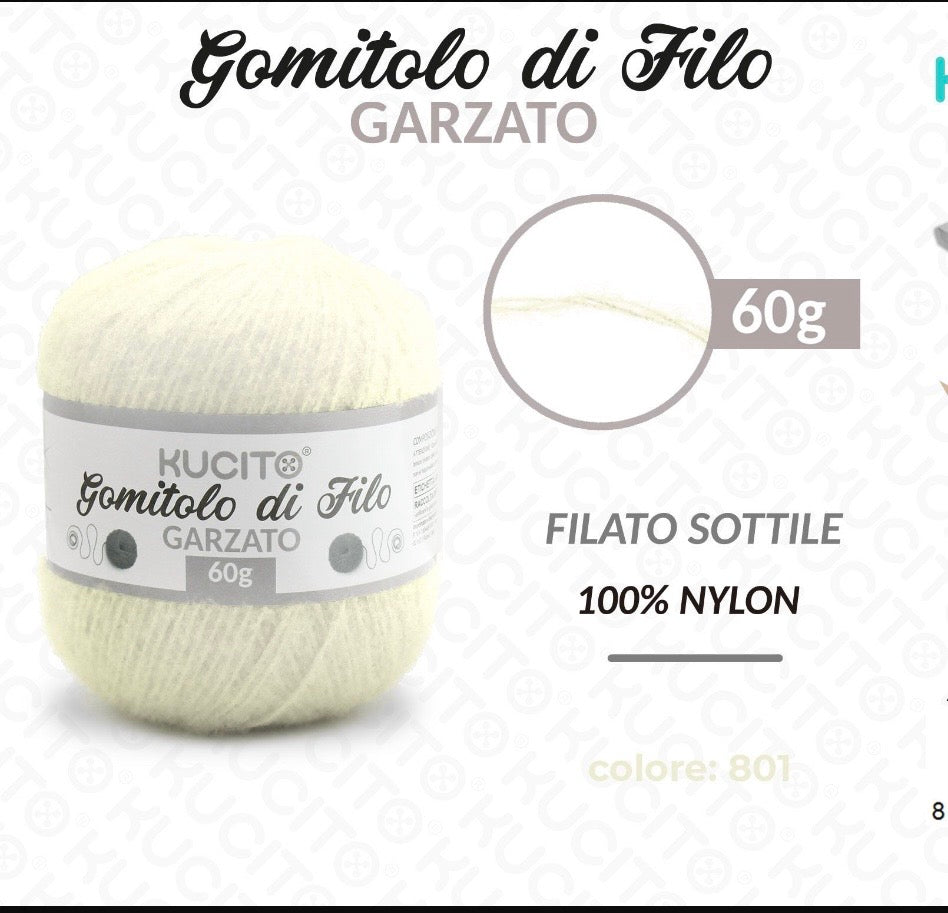 Gomitolo di filo GARZATO 60g FGD MODA