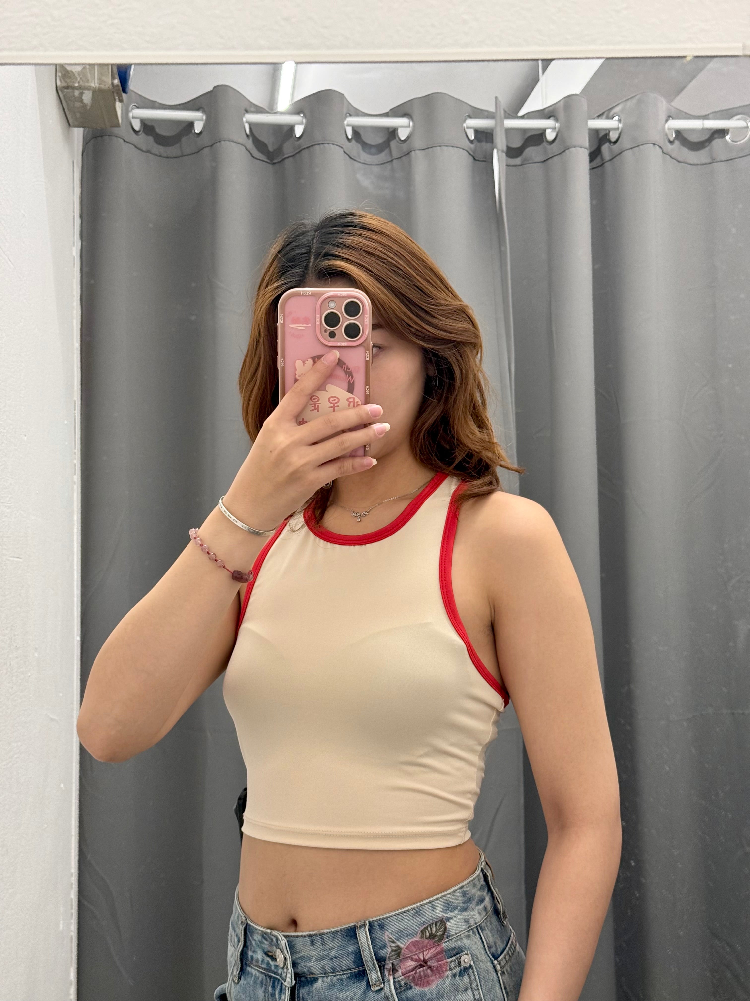 Canotta crop bicolore FGD MODA