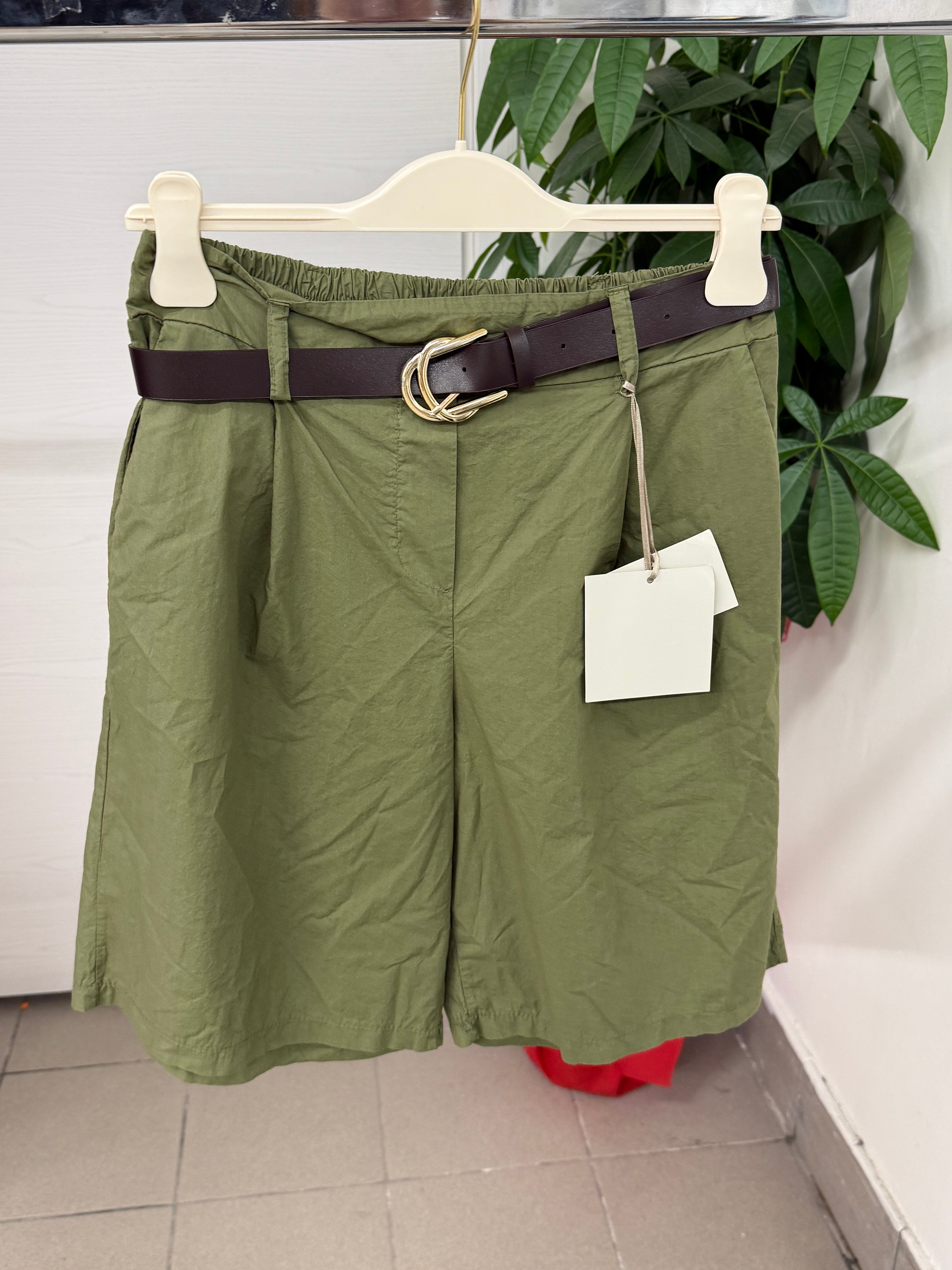 Pantaloni bermuda 100% cotone con cinta FGD MODA