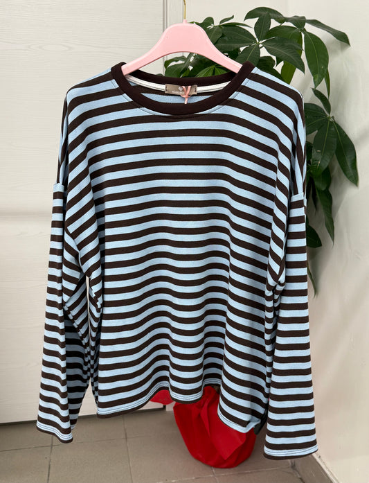 Maglia a righe over fit FGD MODA