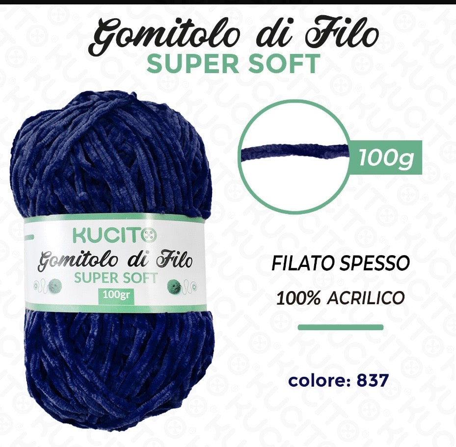Gomitolo di filo SUPER SOFT 100g FGD MODA