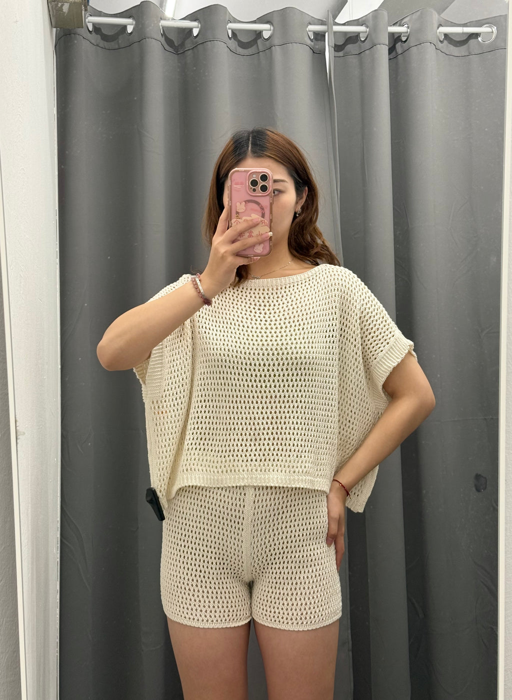 Set coordinato forato Maglietta e Pantaloncini FGD MODA
