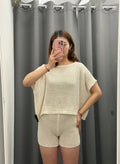 Set coordinato forato Maglietta e Pantaloncini FGD MODA