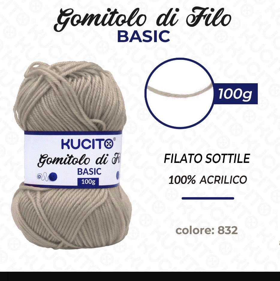 Gomitolo di filo BASIC 100g FGD MODA