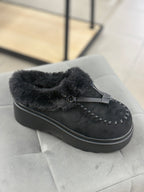 Sabot Con Pelliccia Sul Bordo Con Fibbia MS3806 FGD MODA