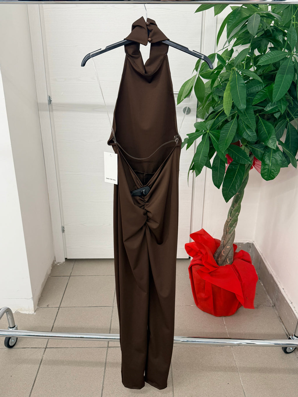 Jumpsuit con scollo halter FGD MODA