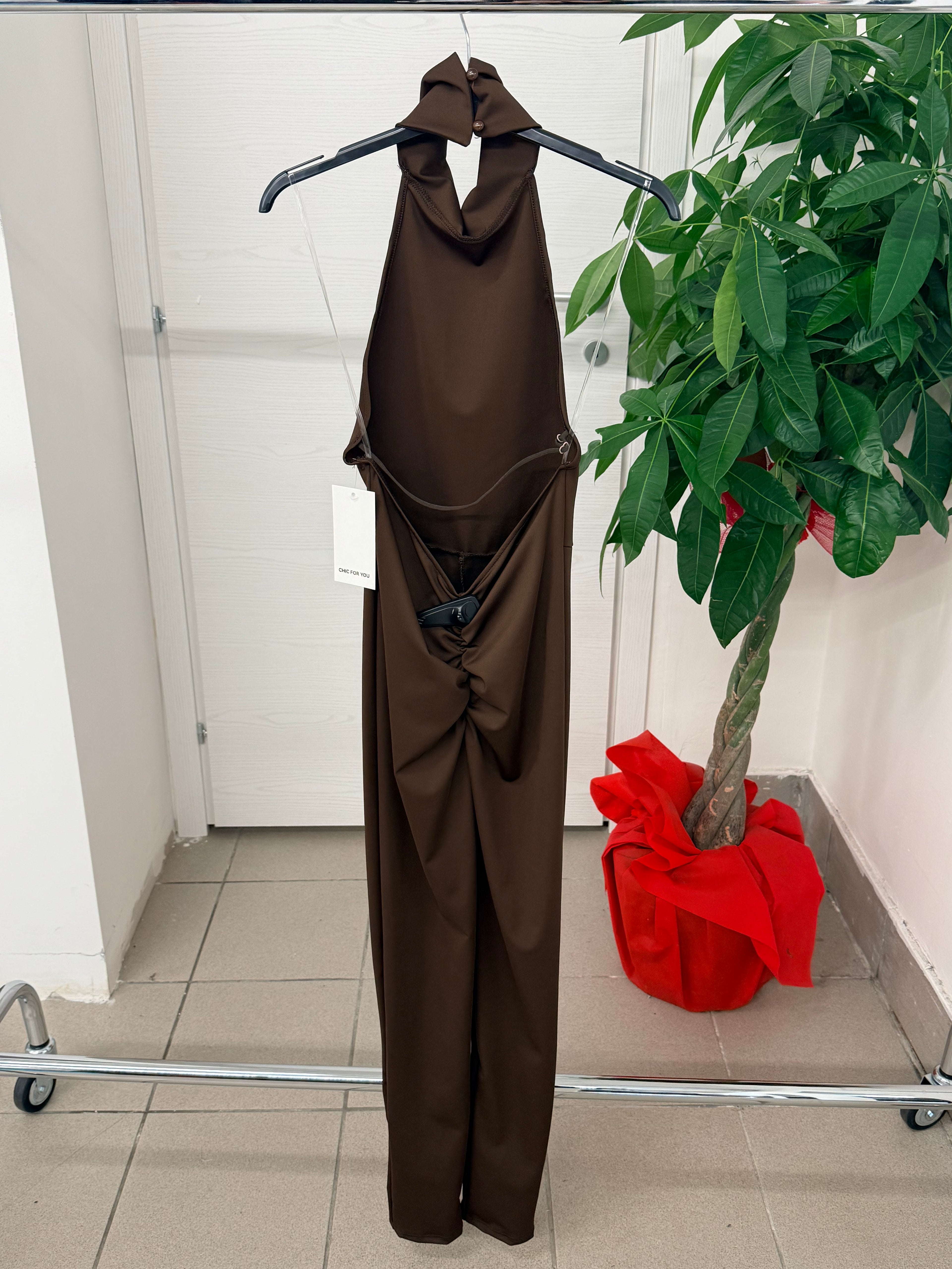 Jumpsuit con scollo halter FGD MODA