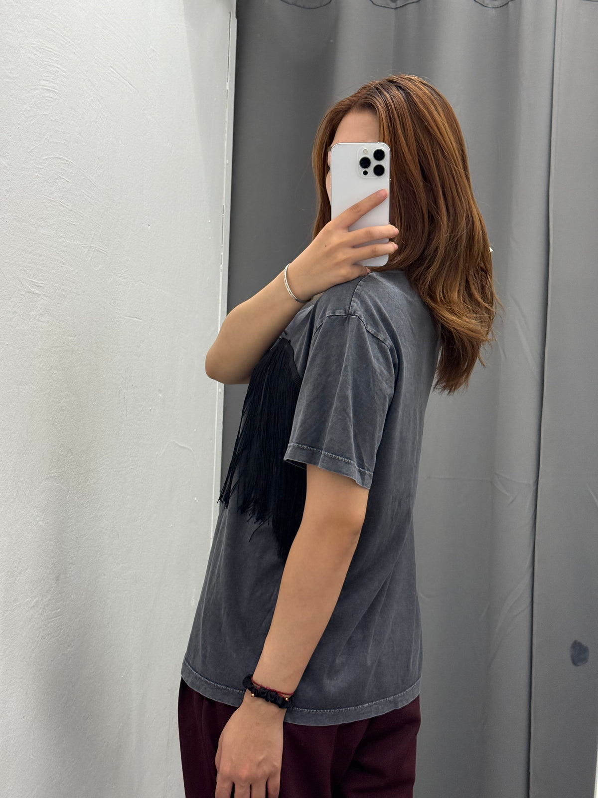 T-shirt In Cotone Con Frange FGD MODA