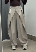 Pantaloni balloon tinta unita con pence FGD MODA