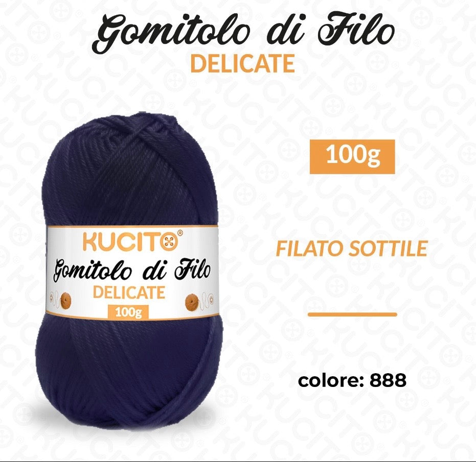 Gomitolo di filo DELICATE 100g FGD MODA