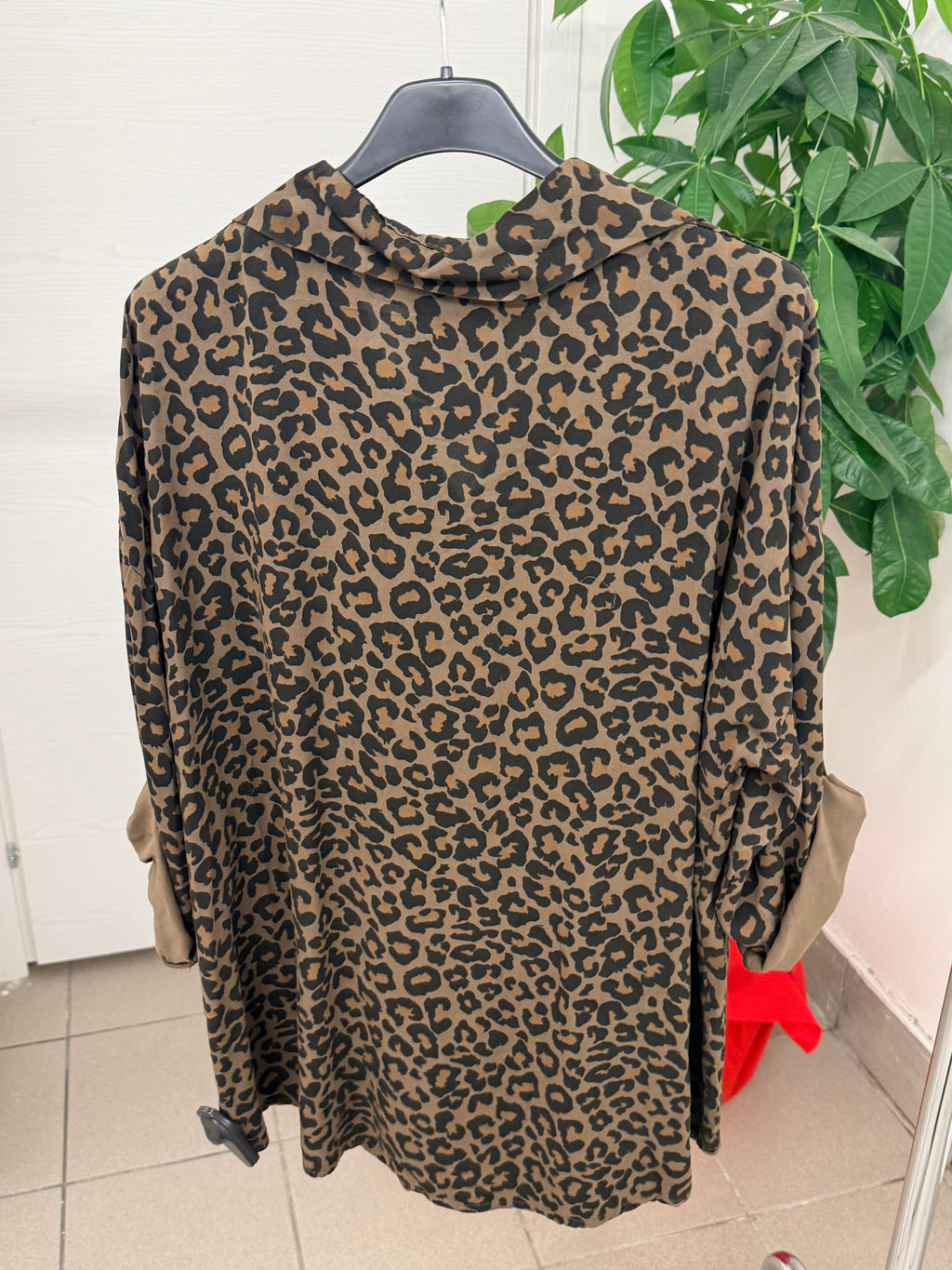 Camicia in viscosa leopardata FGD MODA