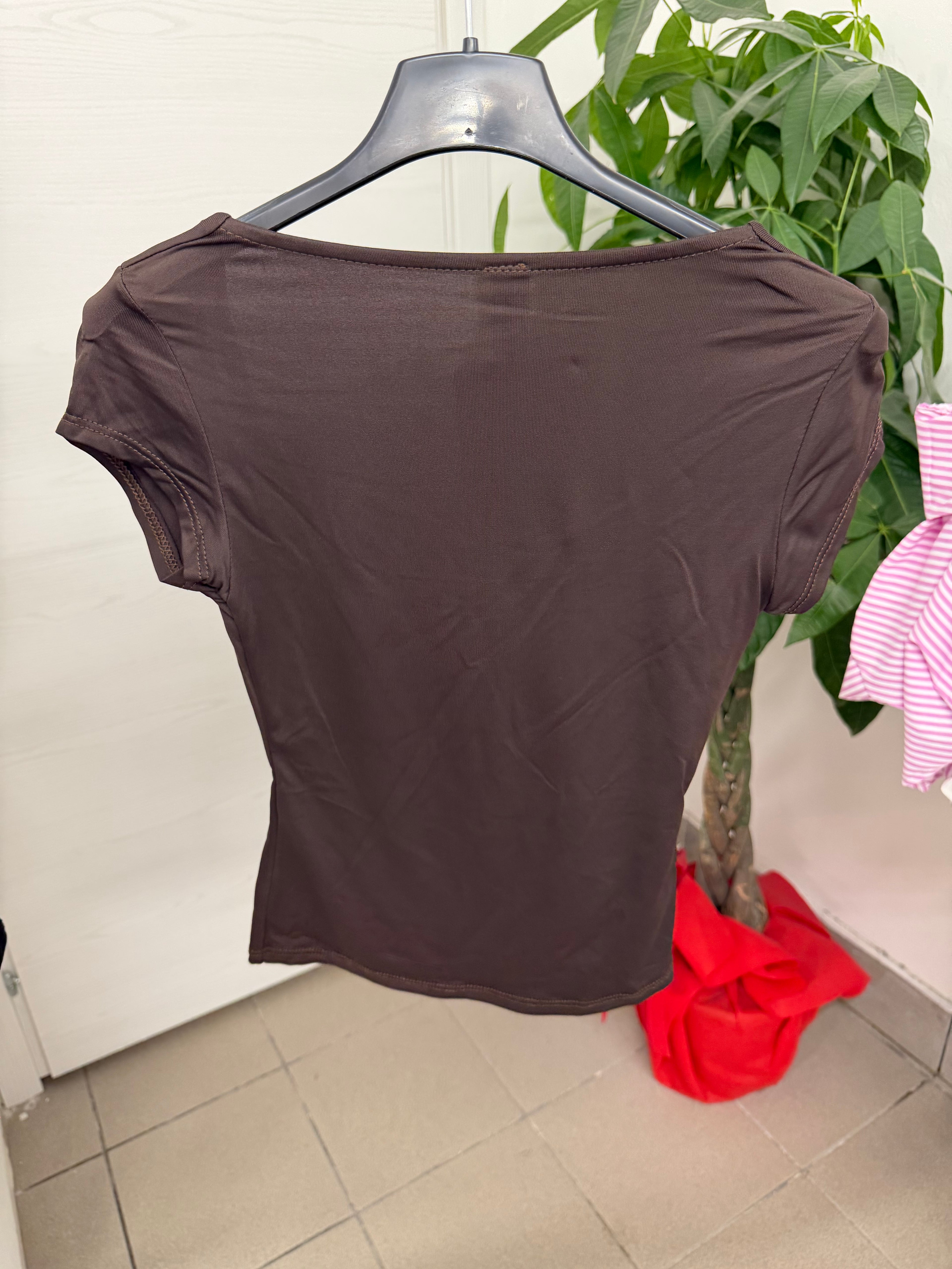 T-shirt lycra scollo quadrato FGD MODA