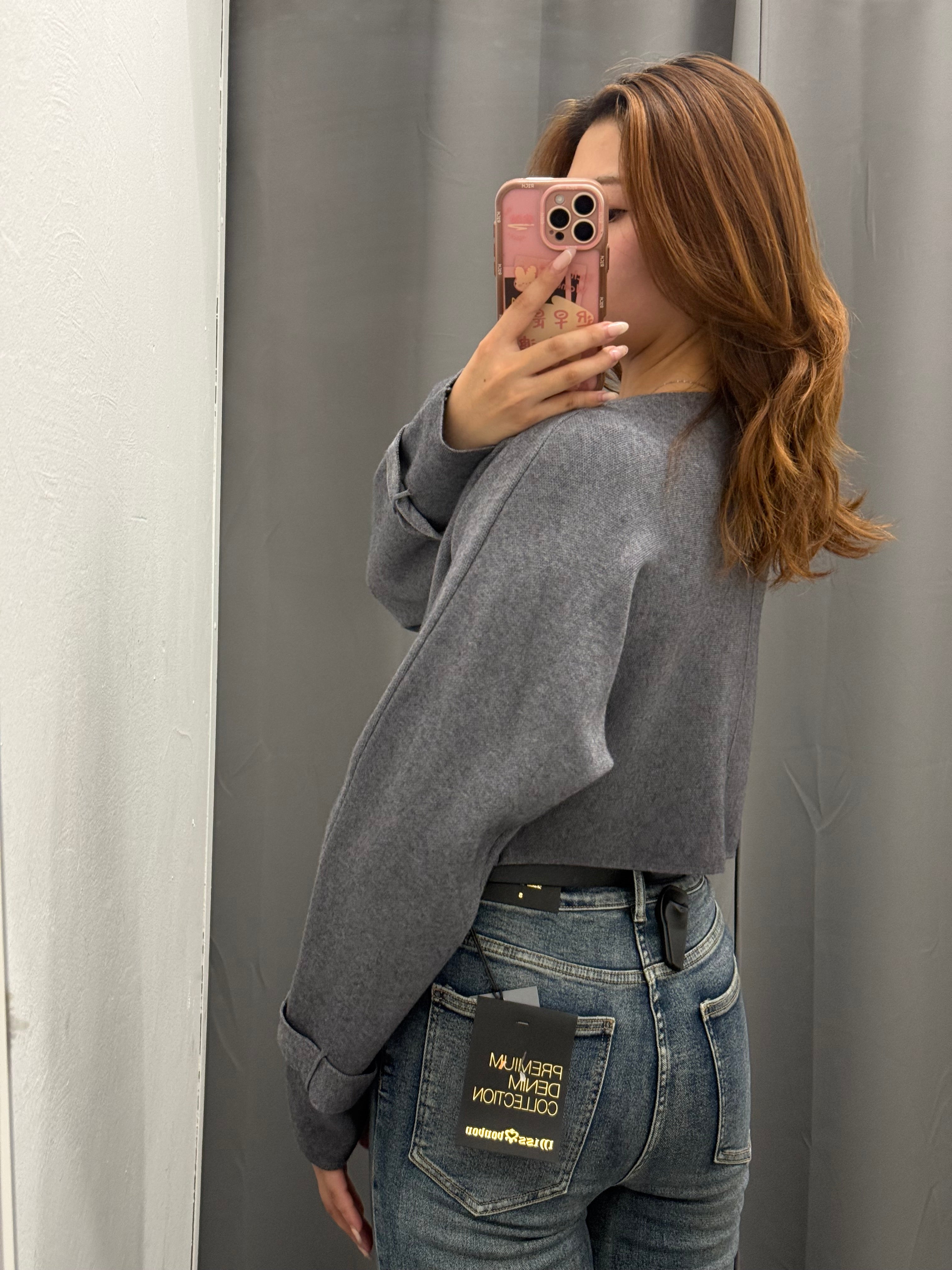 Cardigan Crop Incrociato Con Bottone FGD MODA