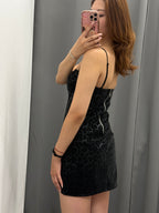 Abito Corto Leopardato Con Spalline Regolabili FGD MODA