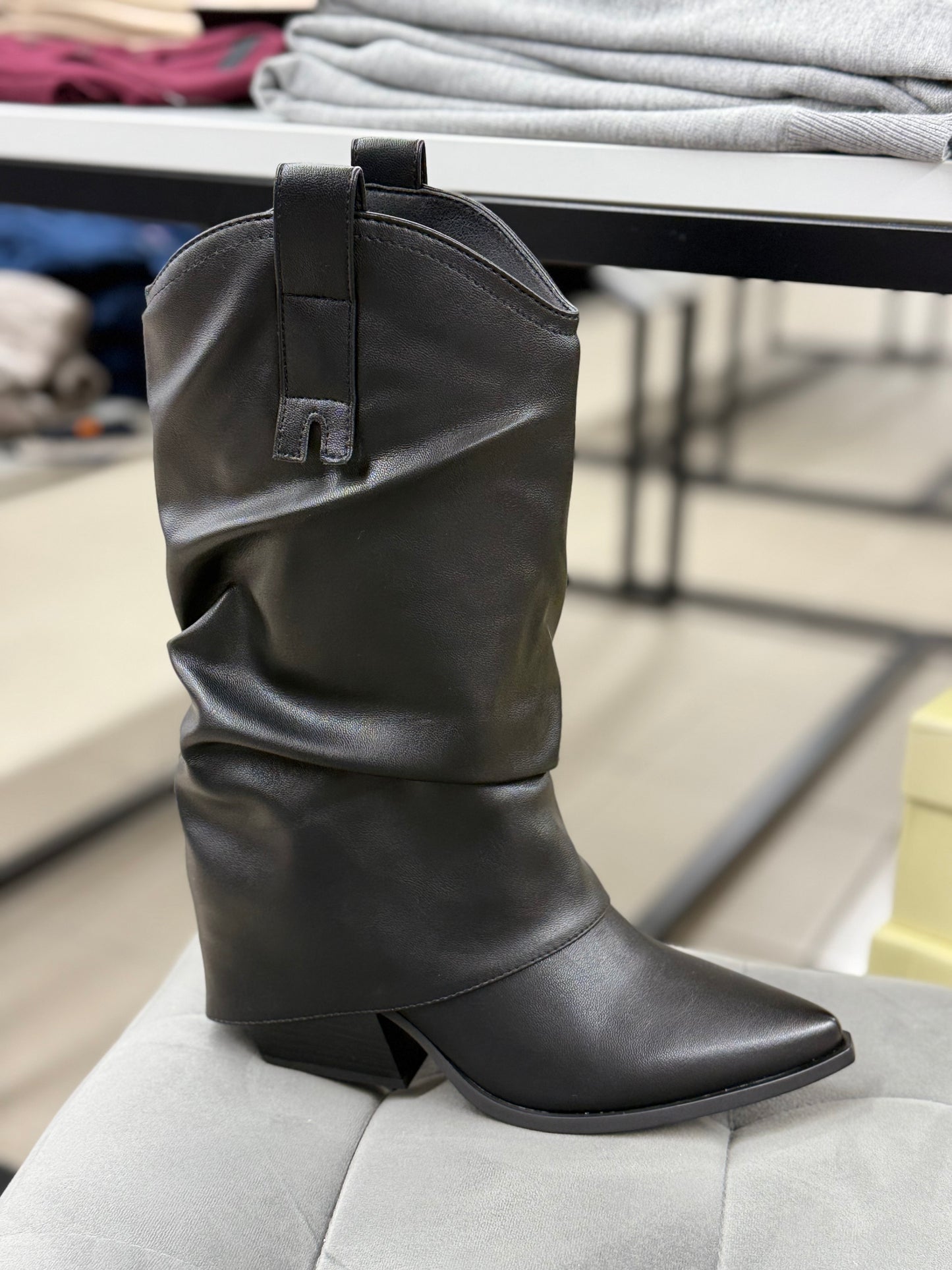 Stivali texani con risvolto FGD MODA