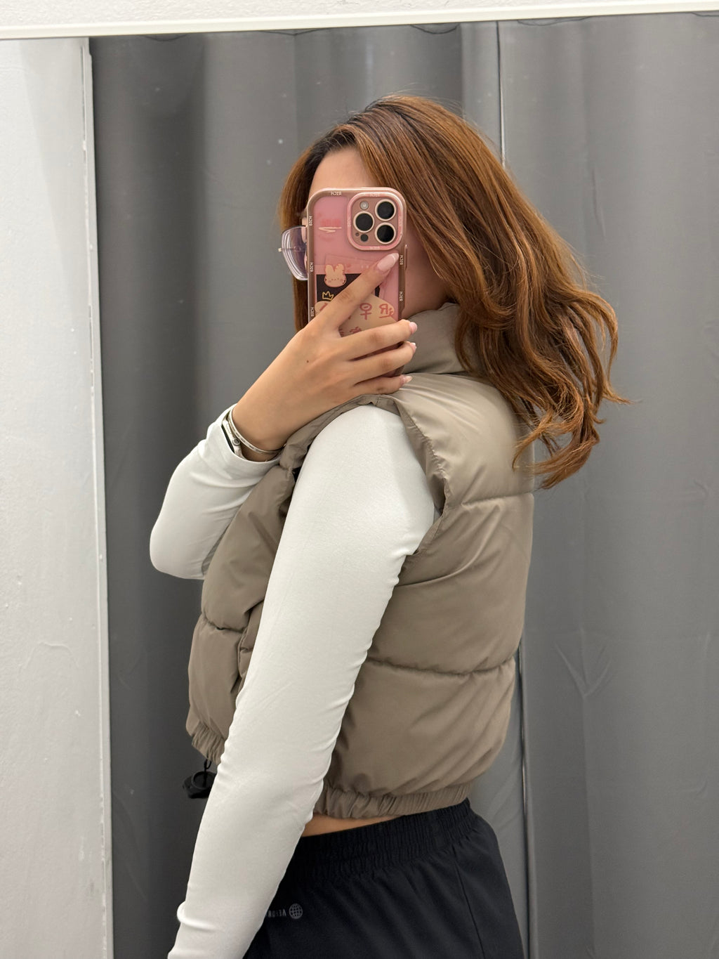 Gilet Quilted Crop FGD MODA