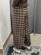 Pantaloni Balloon Scozzesi Con Polsini FGD MODA