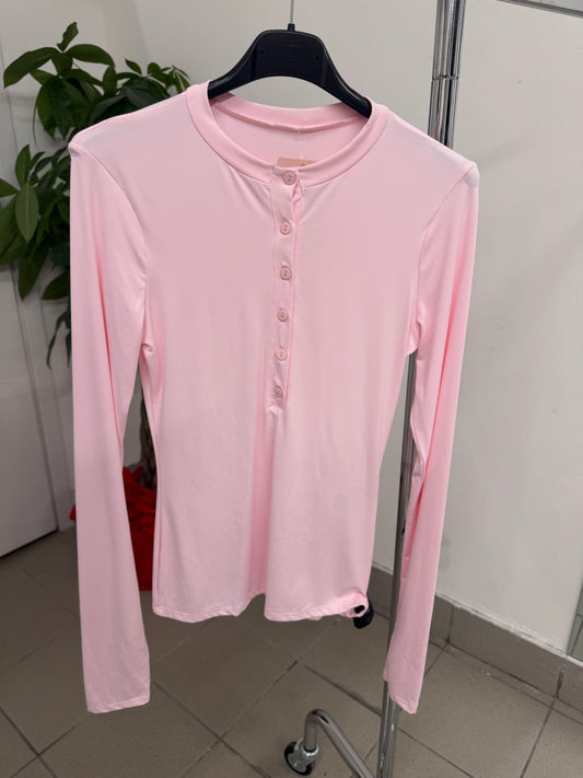 Magliettina in lycra con bottoni FGD MODA