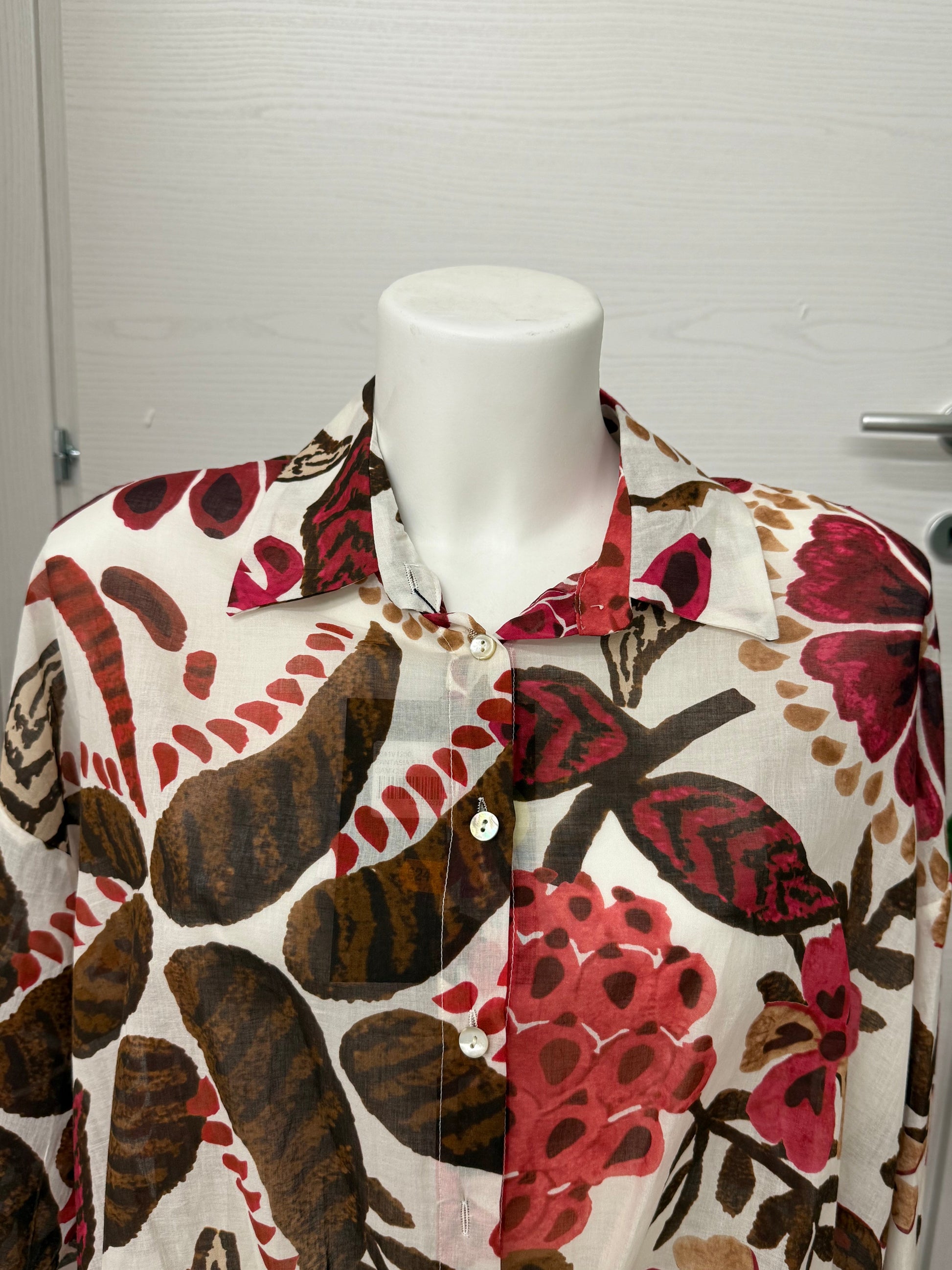 Blusa maniche 3/4 fiorata FGD MODA