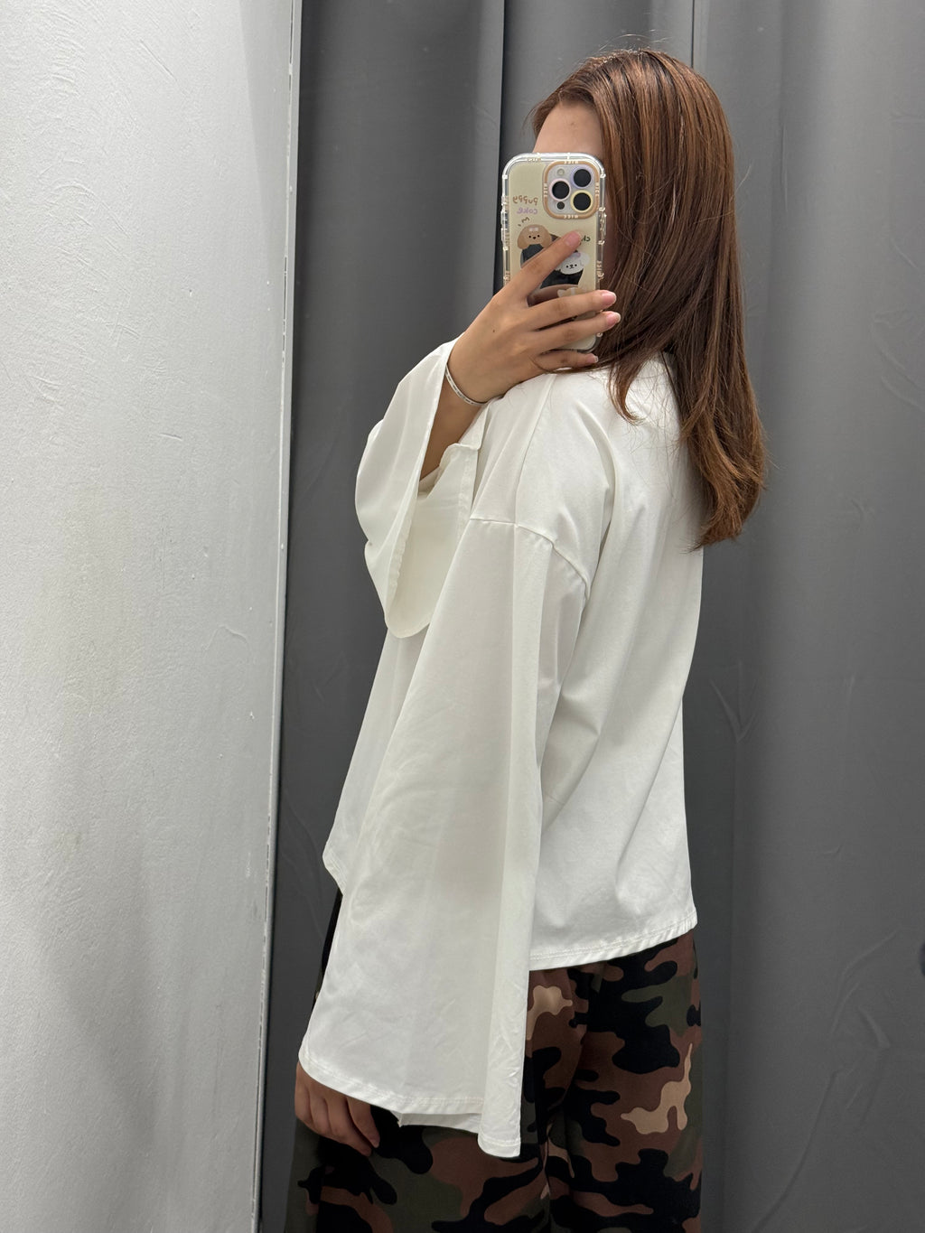 Maglietta 100% Cotone Over Fit Con Maniche Larghe FGD MODA