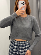 Maglione Crop Con Mini Paillettes FGD MODA