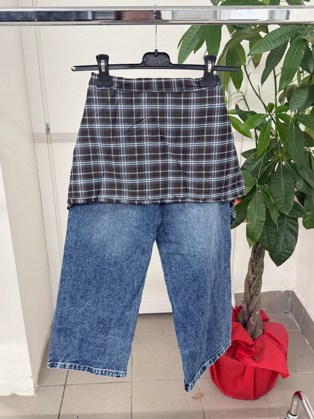 Jeans A Palazzo Con Camicia FGD MODA