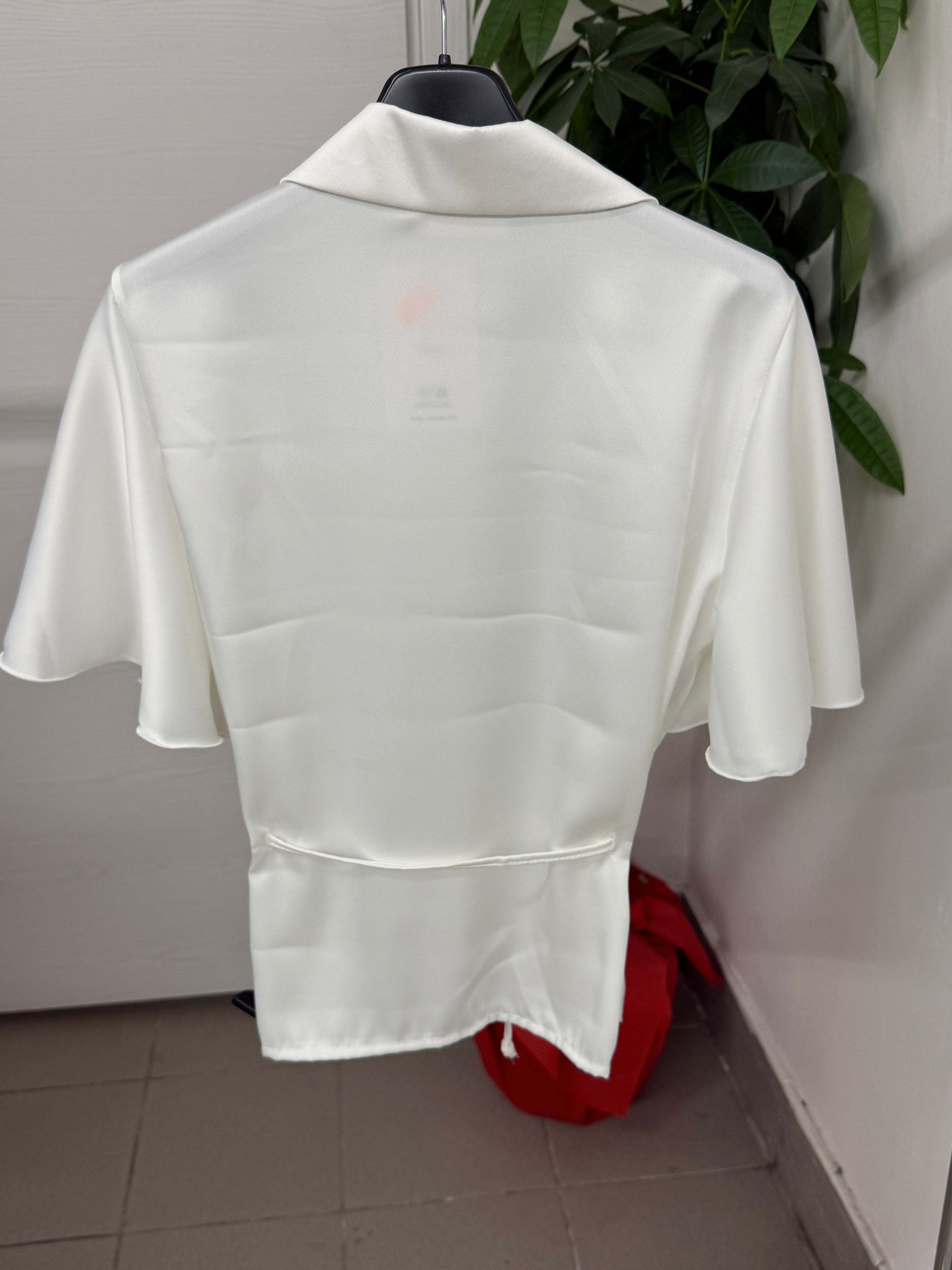 Camicia effetto raso con cinta FGD MODA