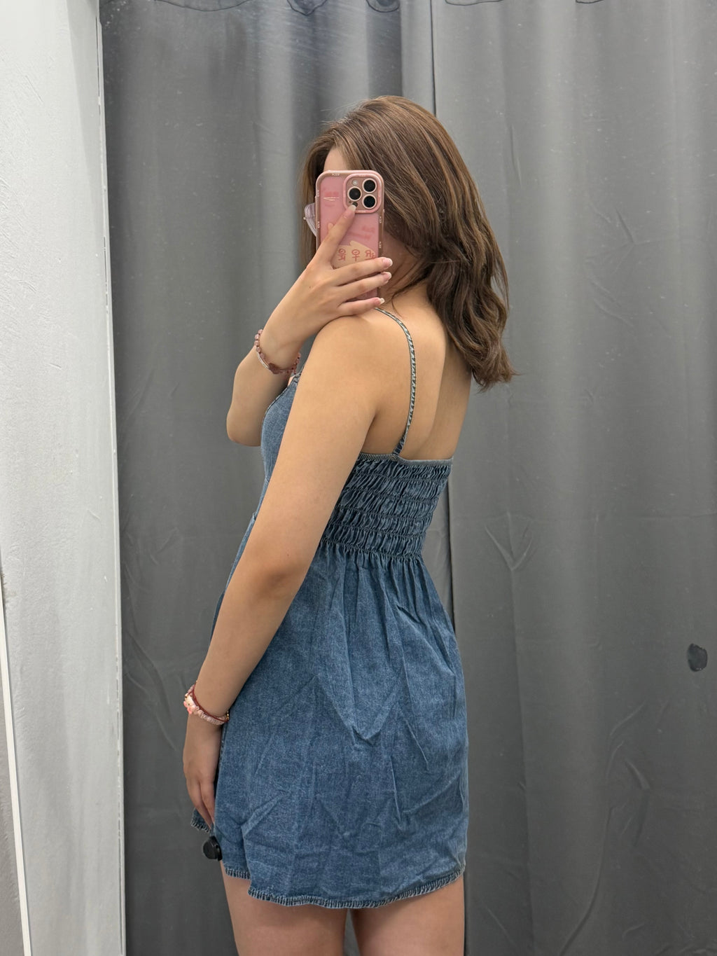 Abito Corto Denim con Zip FGD MODA