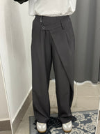 Pantaloni Asimmetrici Con Bottone Laterale FGD MODA