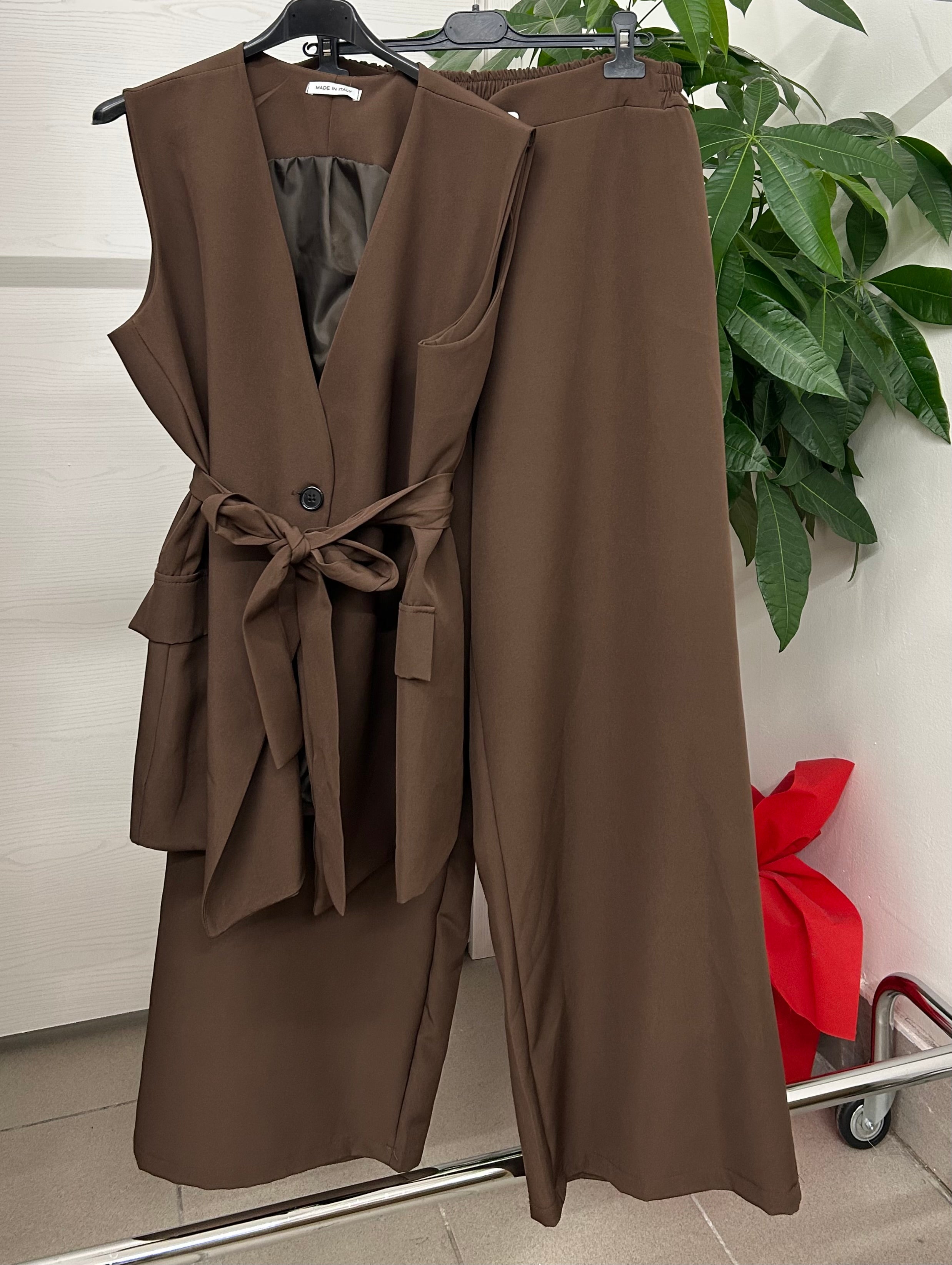 Set coordinato Gilet e Pantaloni per taglia curvy FGD MODA