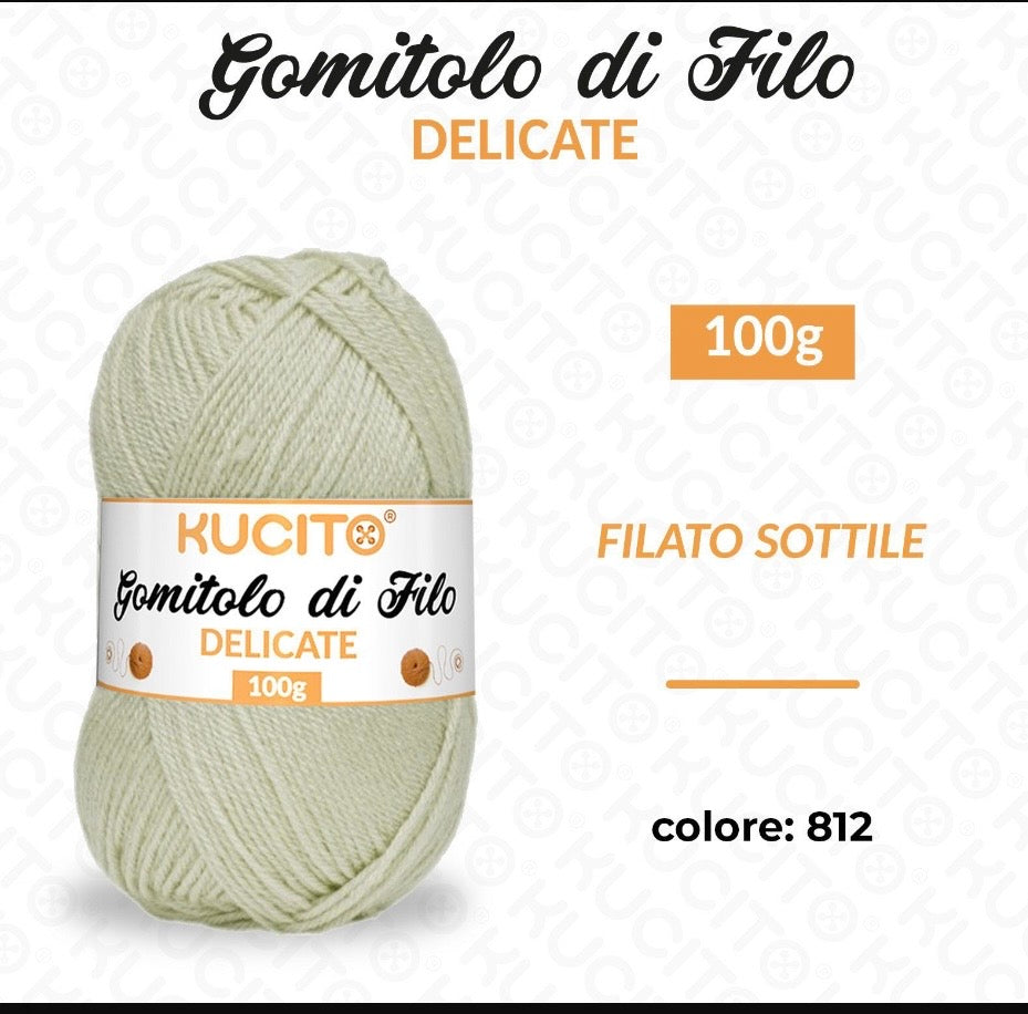 Gomitolo di filo DELICATE 100g FGD MODA