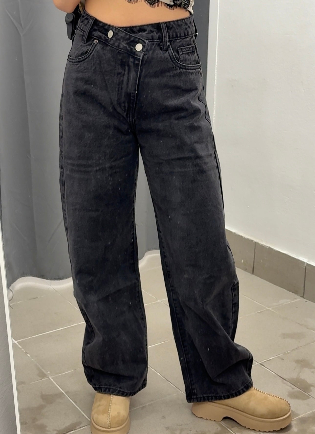 Jeans Baggy con doppia abbottonatura FGD MODA