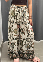 Pantaloni 100% Viscosa a Palazzo a Fantasia FGD MODA