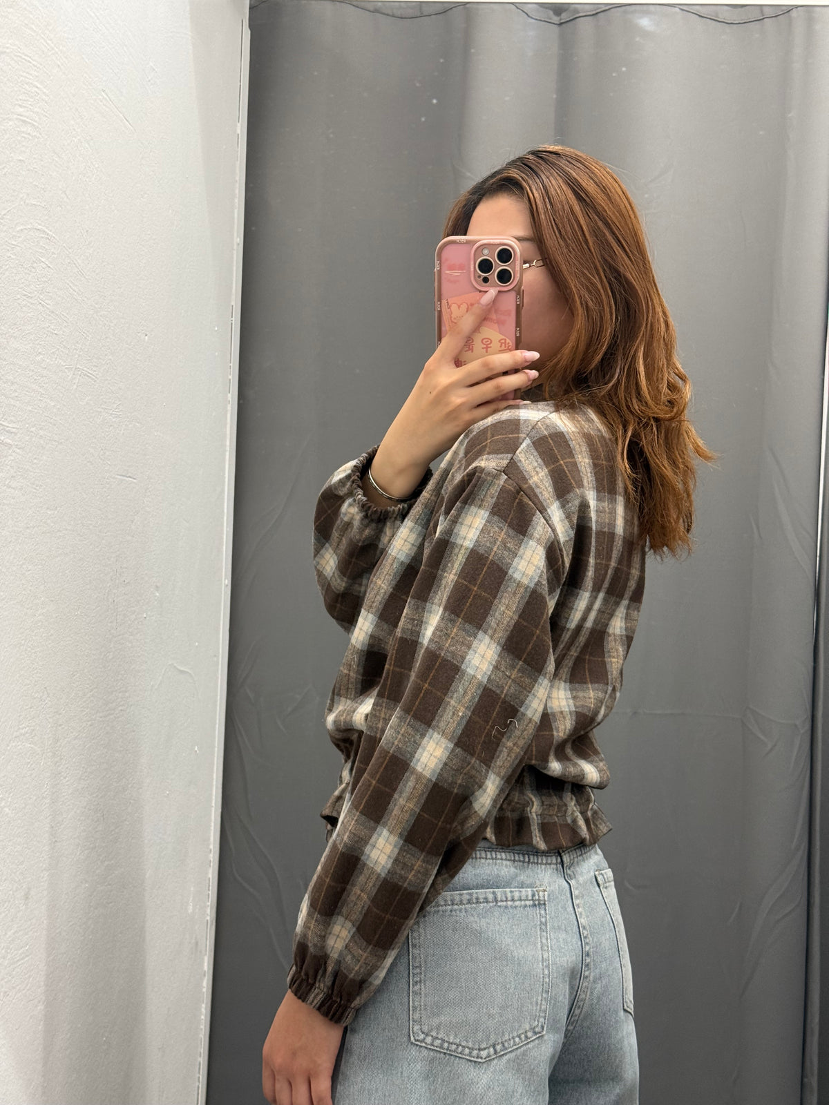 Giacca Scozzese A Zip Con Coulisse FGD MODA