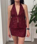 Set coordinato Top e Gonna con pallettes FGD MODA