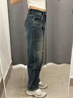 Jeans Barrel con Brillantini Fino a Taglia 52 G385 FGD MODA