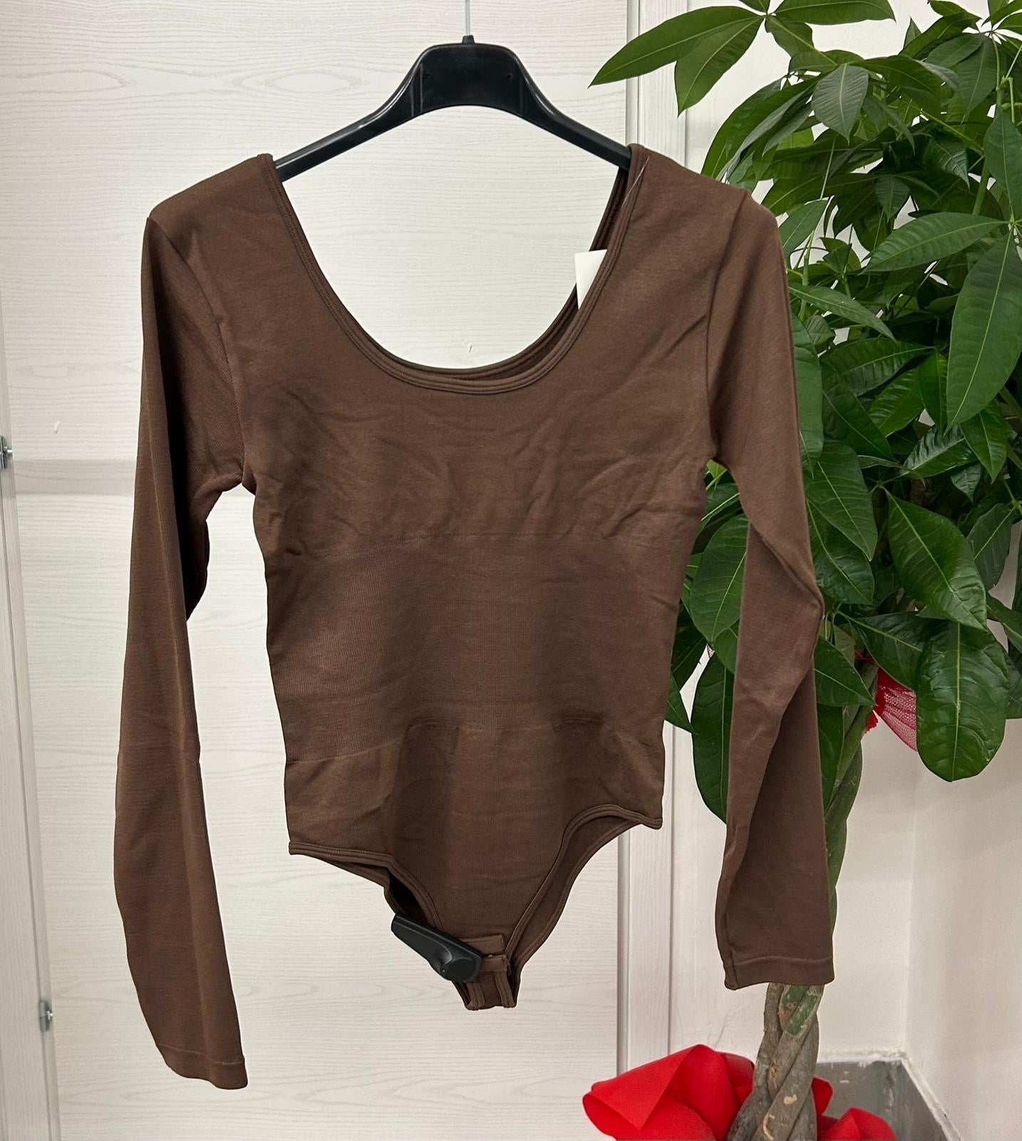 Body tinta unita con fascia FGD MODA