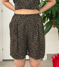 Pantaloncino leopardato FGD MODA