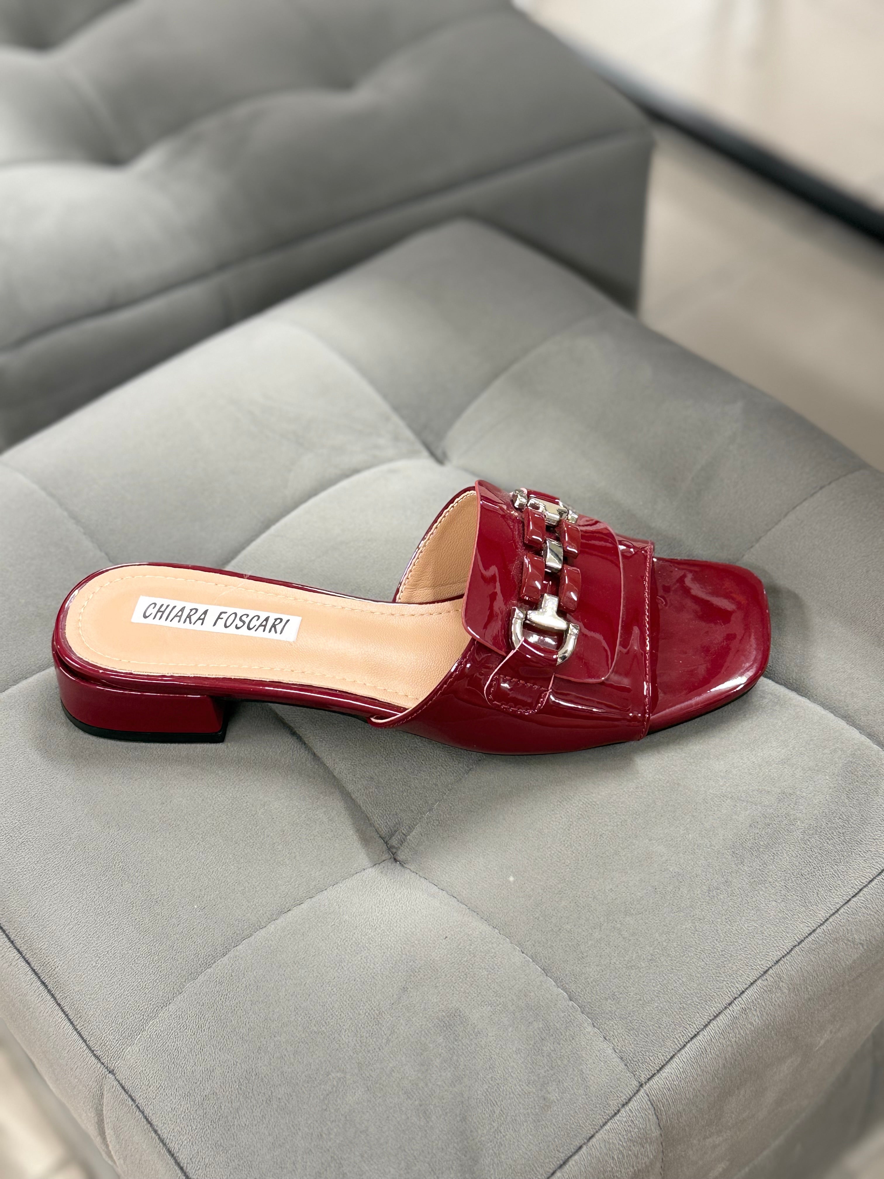 Ciabattine Laccate con Tacco 3cm FGD MODA