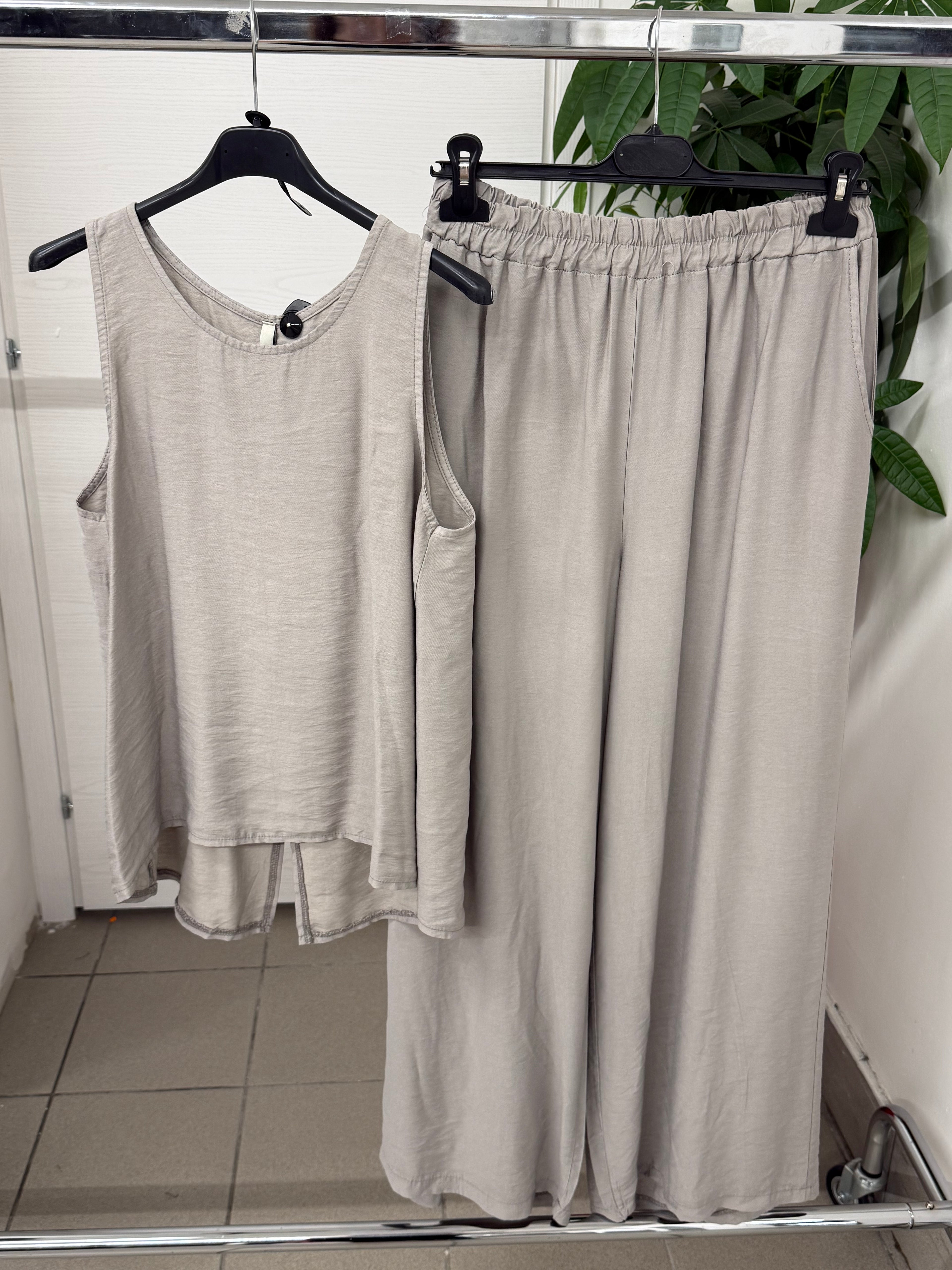 Set coordinato Canotta e Pantaloni a palazzo FGD MODA