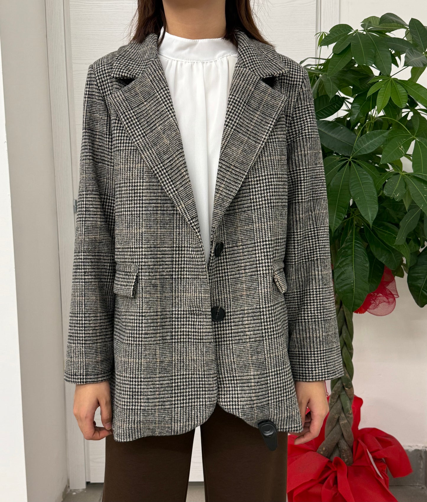 Blazer over fit con motivo FGD MODA