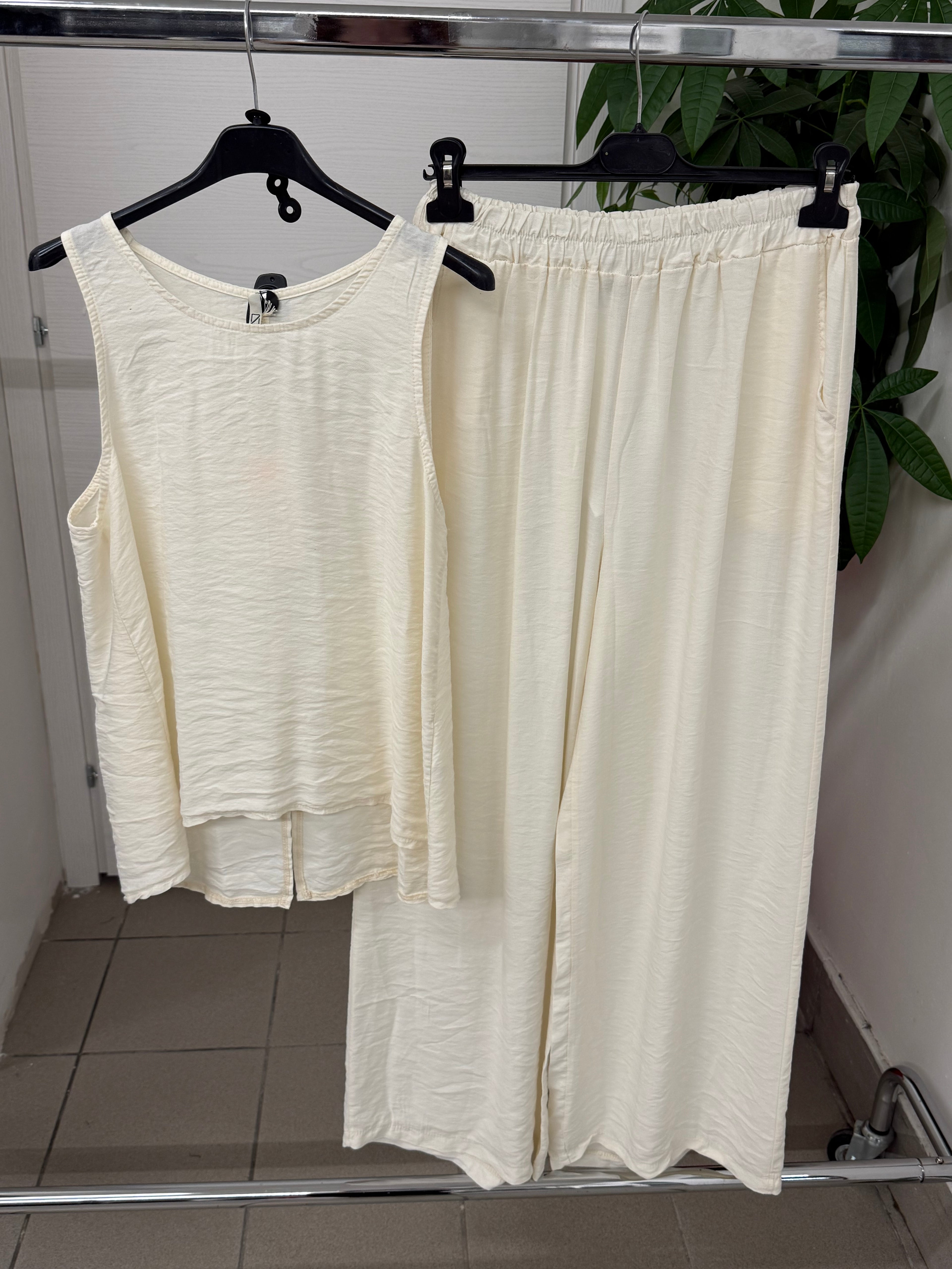 Set coordinato Canotta e Pantaloni a palazzo FGD MODA