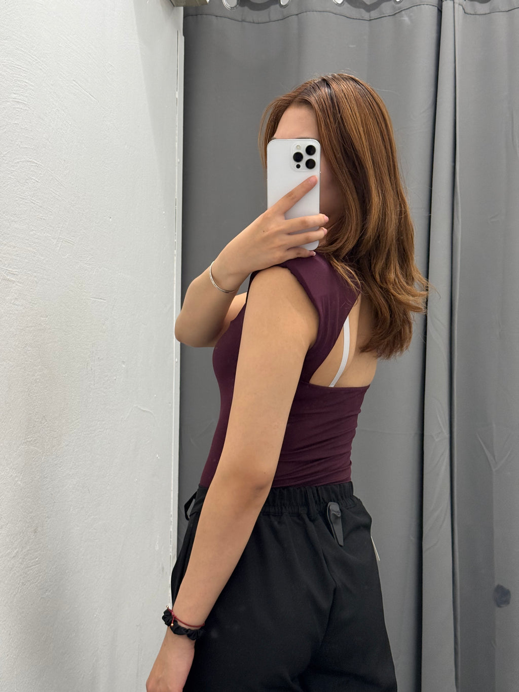 Top In Lycra Con Scollatura Sul Retro Con Spalle Imbottite FGD MODA