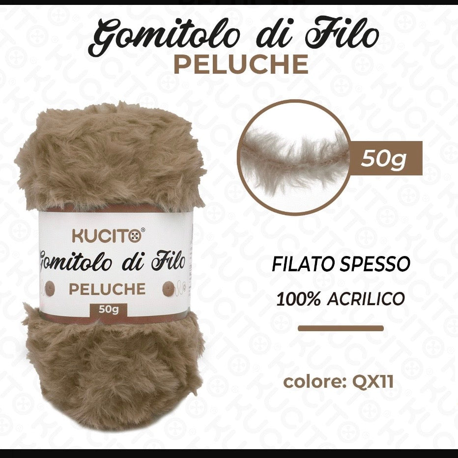 Gomitolo di filo PELUCHE 50g FGD MODA