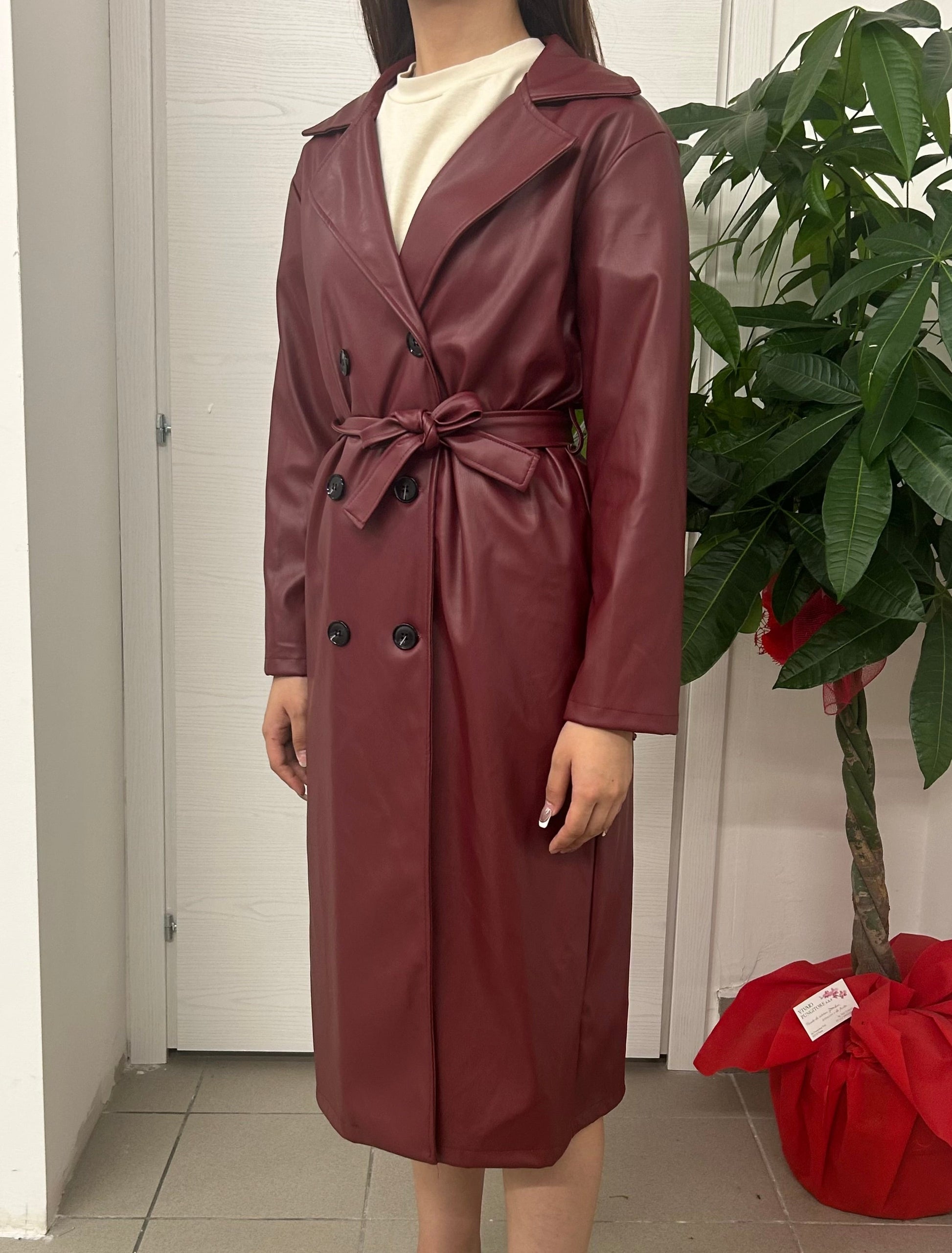 Trench in ecopelle lungo FGD MODA