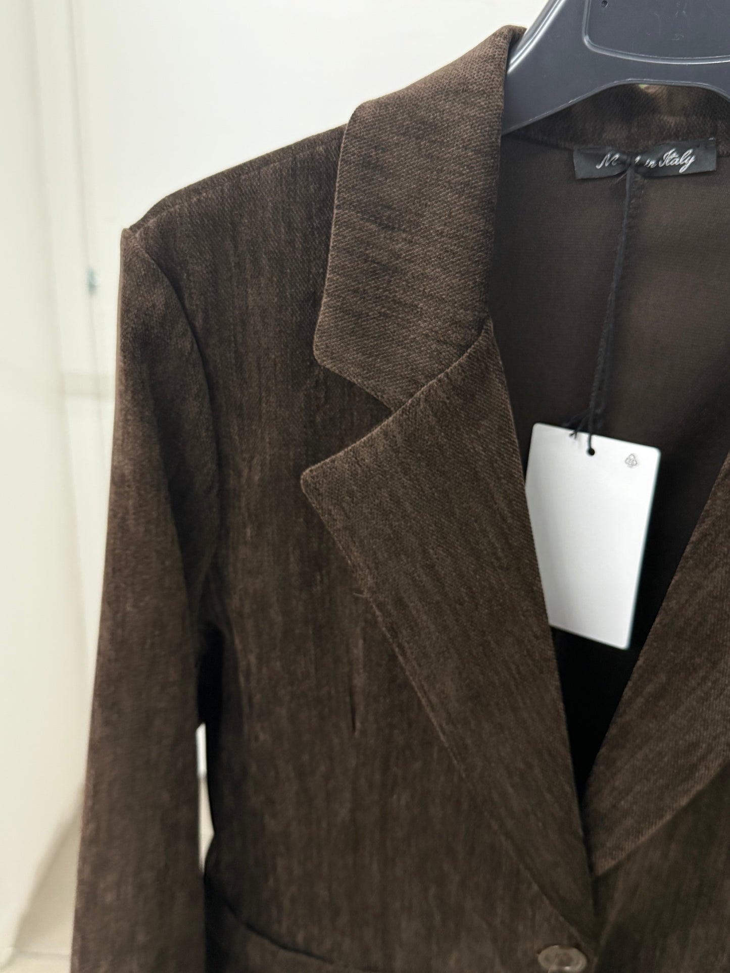 Giacca Blazer effetto velluto FGD MODA