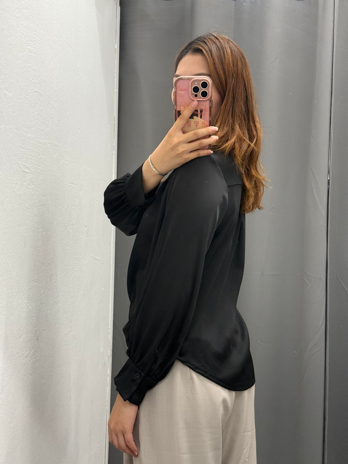 Camicetta Effetto Raso A Portafoglio FGD MODA