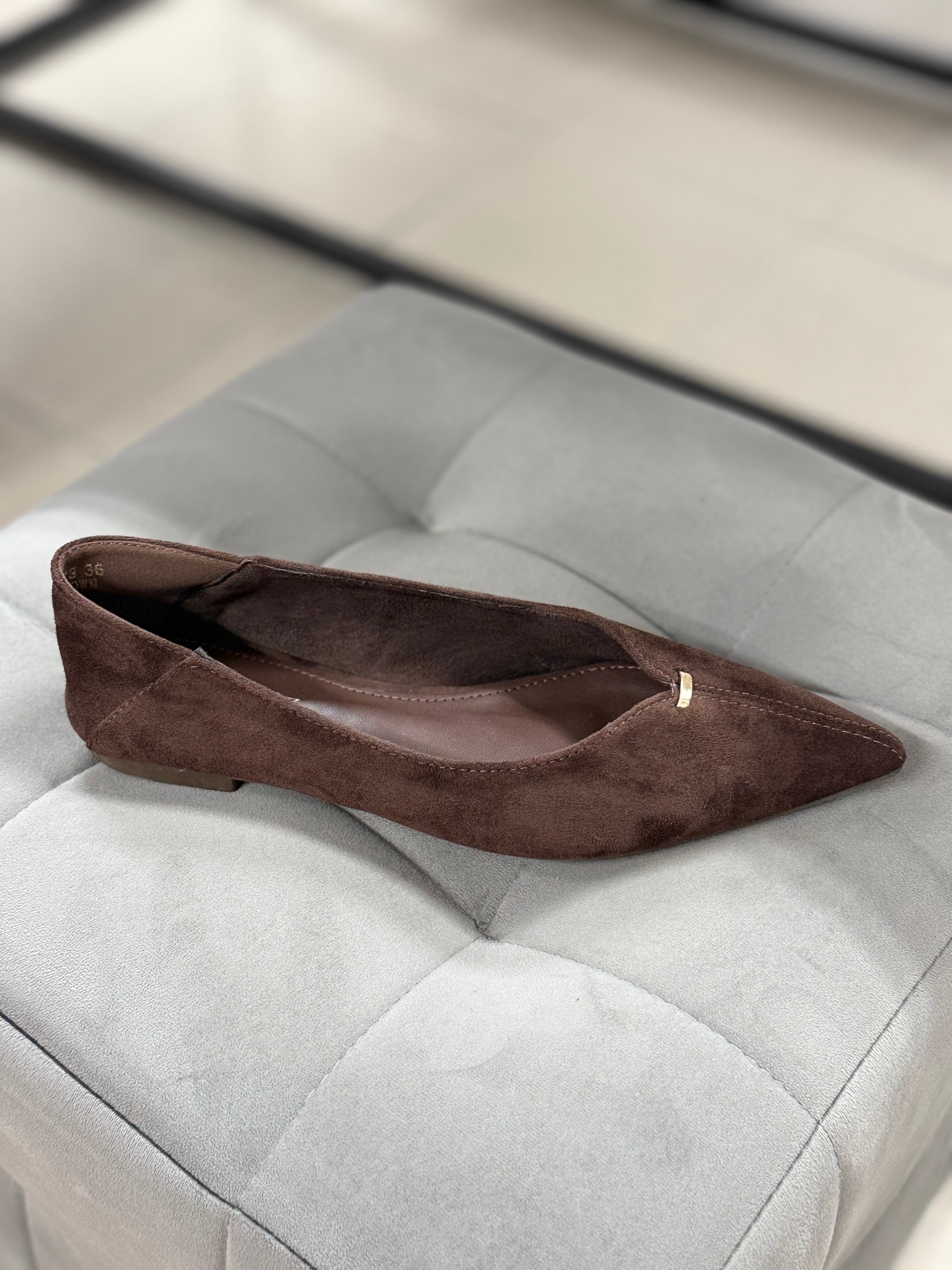 Ballerine in Camoscio a Punta 9873 FGD MODA