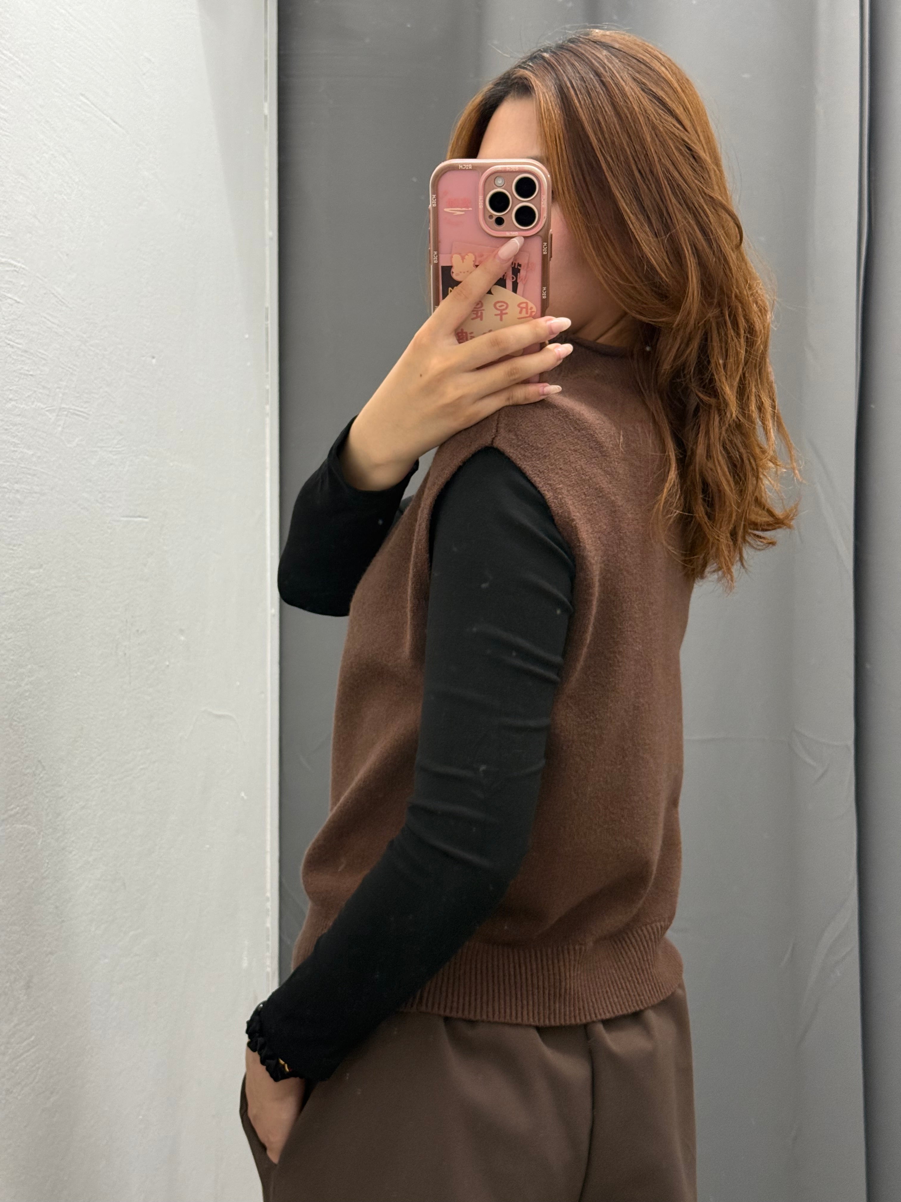 Gilet Con Colletto Arricciato Con Bottoni FGD MODA